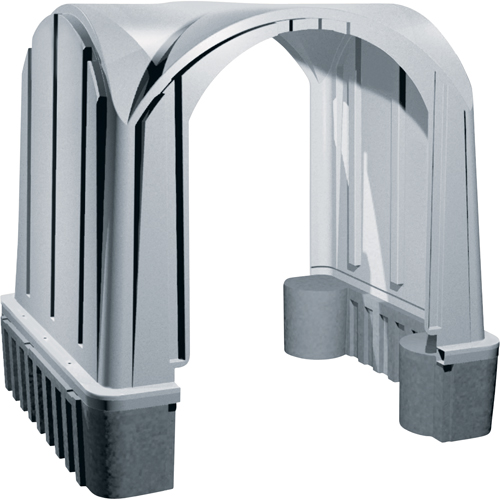 Outdoor Poly Shelters, 2 Walls, 7' L x 6' W x 7' H Duraquip Inc