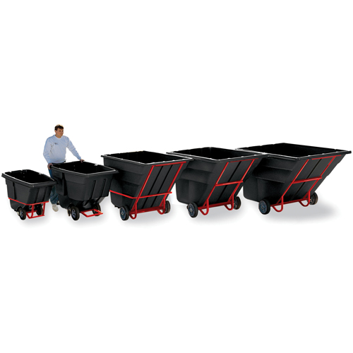 Tilt Truck, Polyethylene, 1-1/2 cu. yd., 1200 lbs. Load Capacity Duraquip Inc