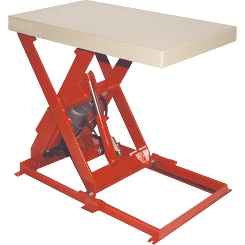 Table &eacute;l&eacute;vatrice &agrave; ciseaux, Acier, 36" lo x 20" la, Capacit&eacute; 1100 lb Duraquip Inc
