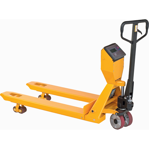 Digital Scale Pallet Truck, 47.5" L x 22" W, 5000 lbs. Cap. Duraquip Inc