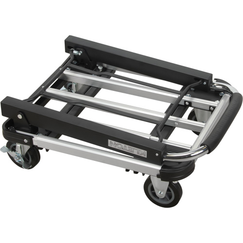 Foldable Platform Trucks, Aluminum, 300 lbs., 28" L x 16" W, 32" High Duraquip Inc
