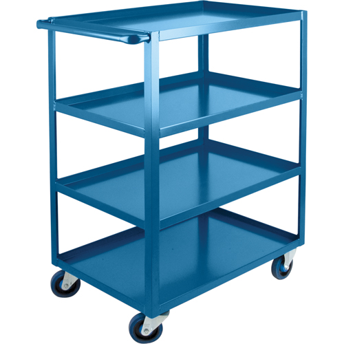 Heavy-Duty Shelf Carts, 4 Tiers, 24" W x 48" H x 39" D, 1200 lbs. Capacity Duraquip Inc