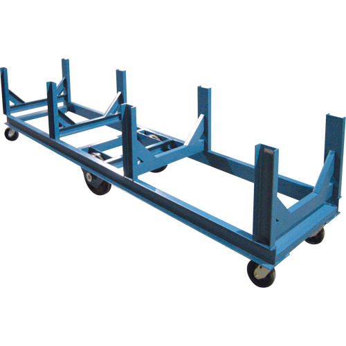 Bar Cradle Truck, 96" L x 28" W x 29" H, 5000 lbs. Capacity, Phenolic Wheels Duraquip Inc