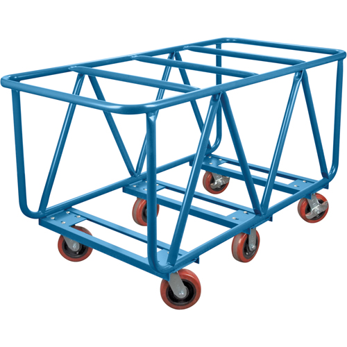 Flat Bed Lumber Cart, 60" x 30" x 33", 2500 lbs. Capacity Duraquip Inc