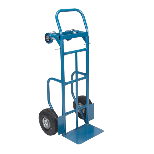 Convertible Deluxe Hand Truck, Steel, 800 lbs. Capacity Duraquip Inc