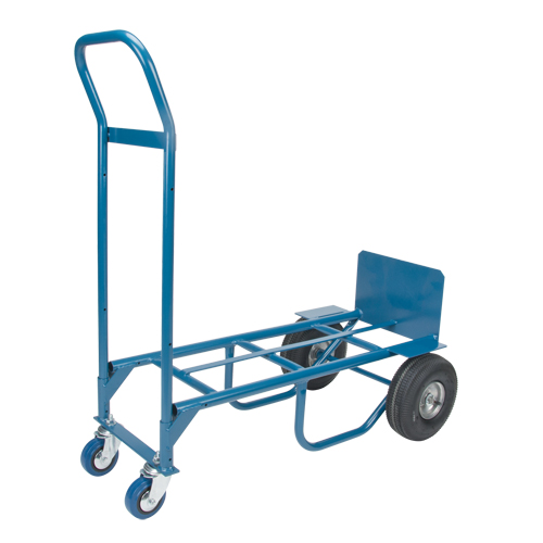Convertible Deluxe Hand Truck, Steel, 800 lbs. Capacity Duraquip Inc