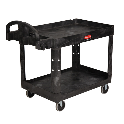 Heavy Duty Utility Cart - 4520-88, 2 Tiers, 25-1/4" x 39" x 44", 500 lbs. Capacity Duraquip Inc