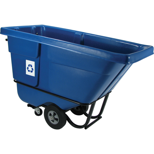 Chariot basculeur en acier, Poly&eacute;thyl&egrave;ne, 1/2 vg³, Capacit&eacute; de charge de 850 lb Duraquip Inc