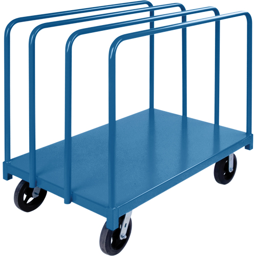 Single Level Rails Heavy-Duty Panel Mover Truck, 48" x 30" x 45", 2000 lbs. Capacity Duraquip Inc