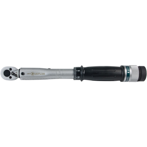 Cl&eacute; dynamom&eacute;trique JTW-1425, &agrave; cliquer, Entraînement 1/4" carr&eacute;, 40 - 250 lb-pi Duraquip Inc