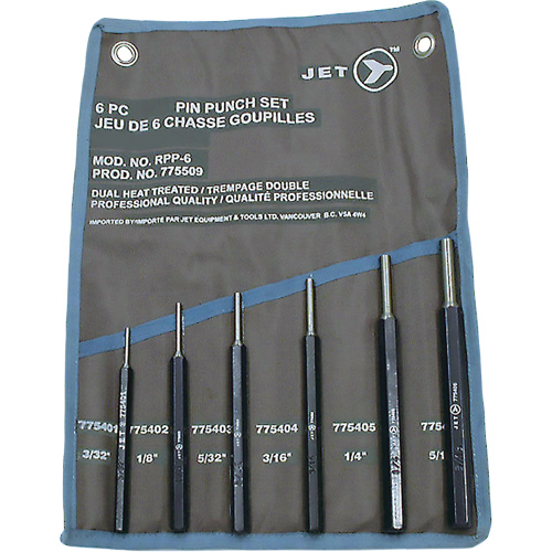 PP-6S Pin Punch Set, 6 Pieces Duraquip Inc