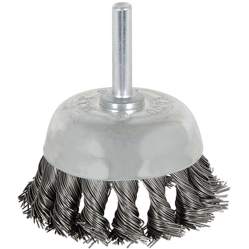 8046 Shaft Mounted Knot Twisted Cup Brush, 1-1/8" Dia. Duraquip Inc
