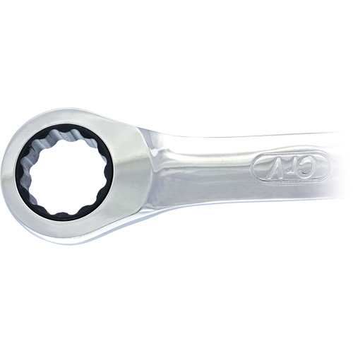 Cl&eacute; mixte &agrave; cliquet &agrave; motif long non r&eacute;versible, 19 mm, Fini Ordinaire Duraquip Inc