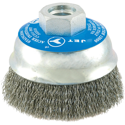 Brosse boisseau &agrave; fils cr&ecirc;p&eacute;s en acier inoxydable Duraquip Inc