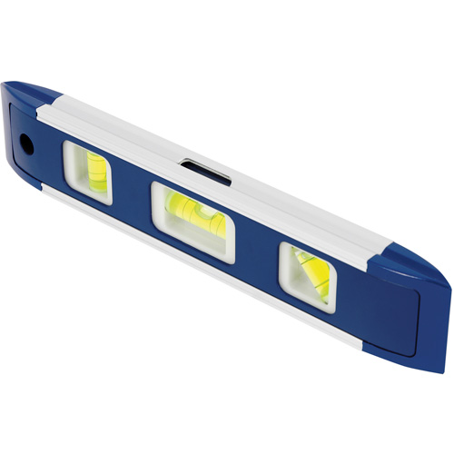 Torpedo Level, 9" L, Aluminum, 3 Vials, Magnetic Duraquip Inc