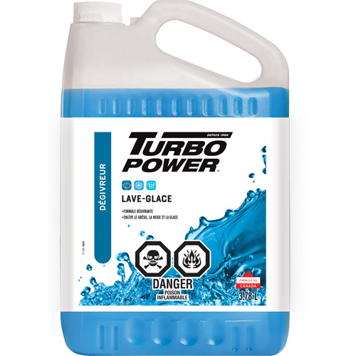 Liquide lave-glace toutes saisons Turbo Power, Cruche, 3,78 L Duraquip Inc