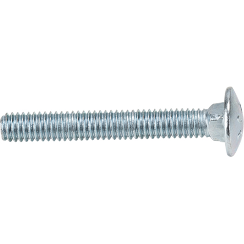 Carriage Bolt, Standard, 5/16" x 3" L, Zinc Cr+3, Coarse Duraquip Inc