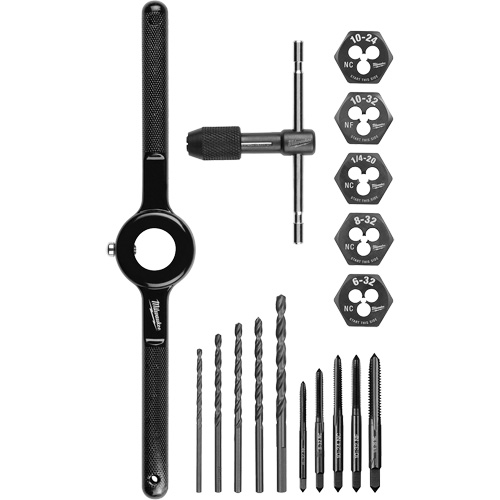 Jeu de tarauds et fili&egrave;res, 17 Morceaux Duraquip Inc