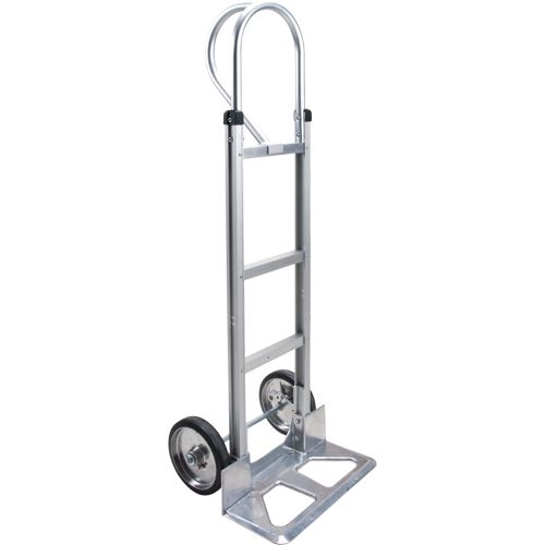 Knocked Down Hand Truck, P-Handle Handle, Aluminum, 52-1/8" Height, 500 lbs. Capacity Duraquip Inc