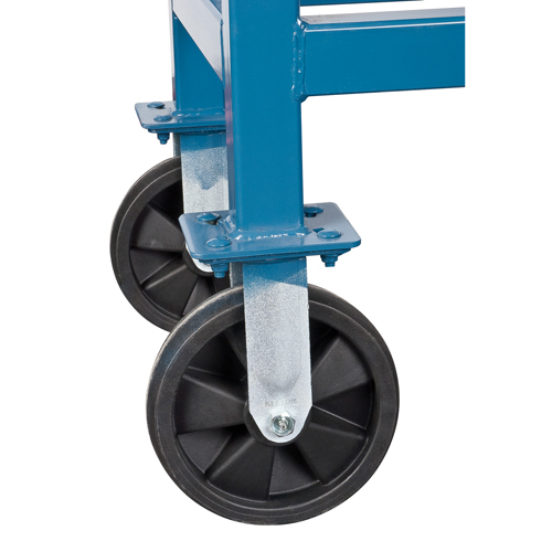 Elevated Platform Trucks, 60" L x 30" W, 1800 lbs. Capacity, Rubber Casters Duraquip Inc