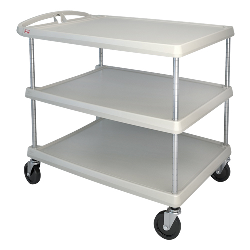 myCart Utility Cart, 3 Tiers, 26" x 36-7/8" x 36", 500 lbs. Capacity Duraquip Inc