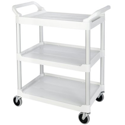 Service Utility Cart, 3 Tiers, 33" x 37" x 18", 200 lbs. Capacity Duraquip Inc