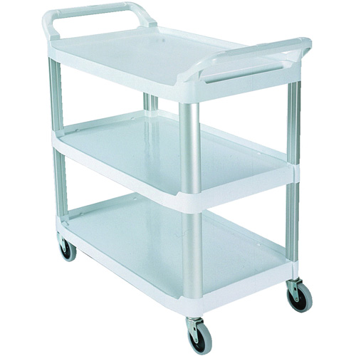 Open-Sided Shelf Cart, 3 Tiers, 40" x 37" x 20", 300 lbs. Capacity Duraquip Inc