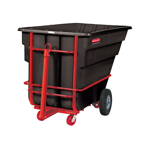 Chariot basculeur en acier, Poly&eacute;thyl&egrave;ne, 1-1/2 vg³, Capacit&eacute; de charge de 2100 lb Duraquip Inc