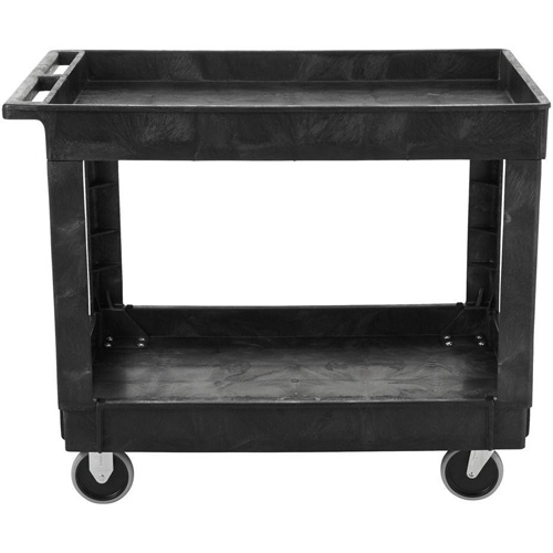 Chariot utilitaire avec poign&eacute;e, 2 tiers, 40" x 32-1/4" x 24", Capacit&eacute; 500 lb Duraquip Inc