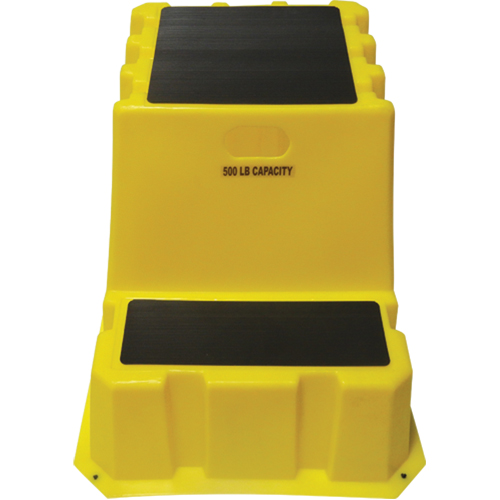 Nestable Industrial Step Stools, 2 Steps, 33" x 25-3/4" x 24" High Duraquip Inc