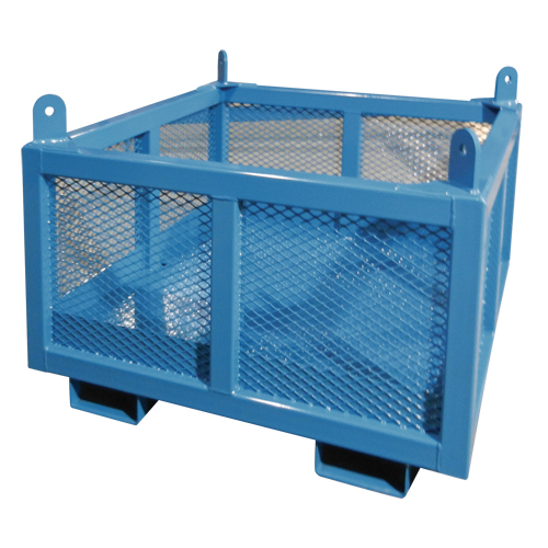 Material Handling Basket, 24" H x 48" W x 48" D, 1000 lbs. Capacity Duraquip Inc
