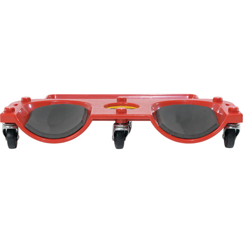 Rolling Knee Dolly, Plastic, Red, 350 lbs. Capacity Duraquip Inc