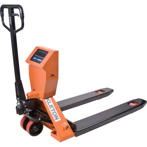 Digital Scale Pallet Truck, 44.5" L x 27" W, 4400 lbs. Cap. Duraquip Inc