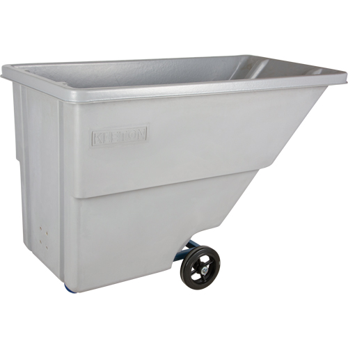 Chariot basculeur en acier, Poly&eacute;thyl&egrave;ne, 0,625 vg³, Capacit&eacute; de charge de 500 lb Duraquip Inc