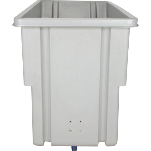 Chariot basculeur en acier, Poly&eacute;thyl&egrave;ne, 0,625 vg³, Capacit&eacute; de charge de 500 lb Duraquip Inc