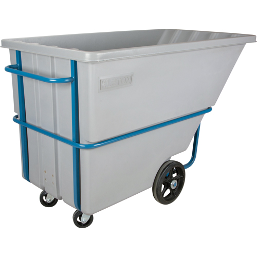 Tilt Truck, Polyethylene, 1.1 cu. yd., 2000 lbs. Load Capacity Duraquip Inc