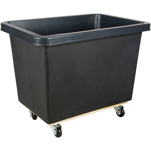 Chariot-caisse en &agrave; parois effil&eacute;es, Poly&eacute;thyl&egrave;ne, 37" lo x 26" la x 30" h, Volume 9 pi³, Capacit&eacute; 500 lb Duraquip Inc