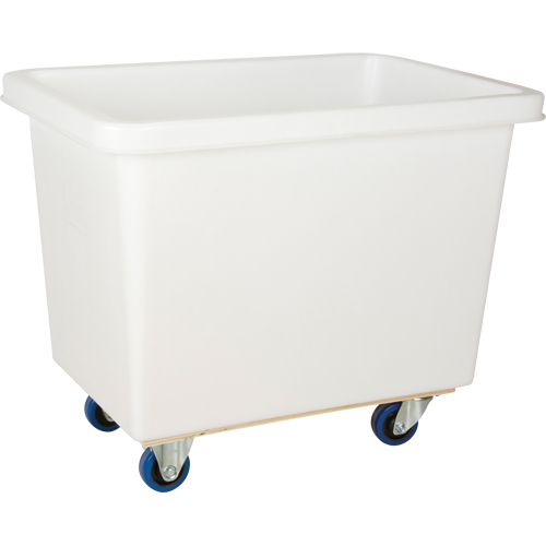 Tapered Wall Box Truck, White Polyethylene, 33" L x 20" W x 29" H, 7 cu. ft. Volume, 600 lbs. Capacity Duraquip Inc