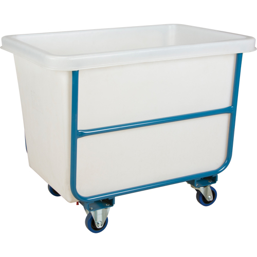 Tapered Wall Box Truck, White Polyethylene, 39" L x 27" W x 31" H, 12 cu. ft. Volume, 1000 lbs. Capacity Duraquip Inc
