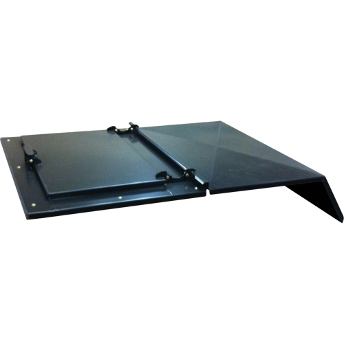 Steel Cover for Self-Dumping Hopper Duraquip Inc