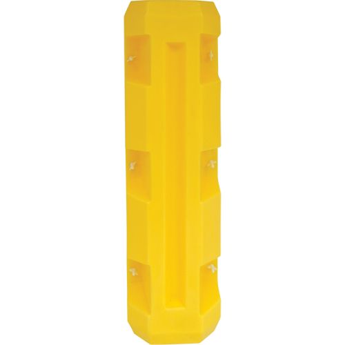 Protecteur de colonne &eacute;troite, Ouverture int&eacute;rieure 4" x 4", 12" lo x 12" la x 42" h, Jaune Duraquip Inc