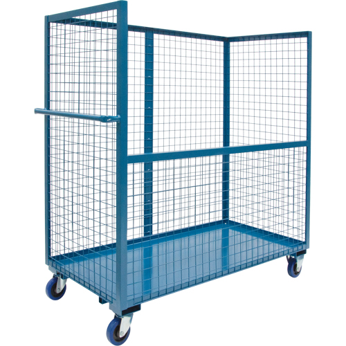 Chariot grillag&eacute; pour transport , Acier, 24" x 55" x 48", Capacit&eacute; 2400 lb Duraquip Inc