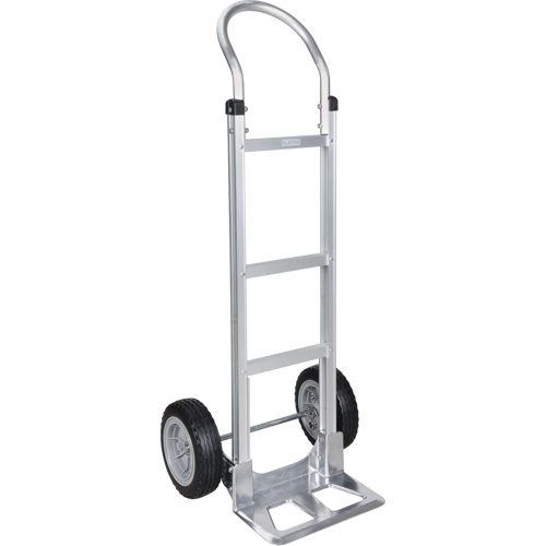 Knocked Down Hand Truck, Continuous Handle, Aluminum, 49-5/8" Height, 500 lbs. Capacity Duraquip Inc