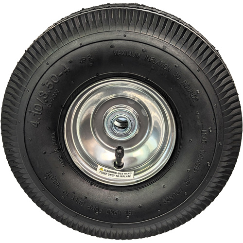 Replacement Pneumatic Tire for Hand Truck, 10" (254 mm), 350 lbs. Capacity Duraquip Inc
