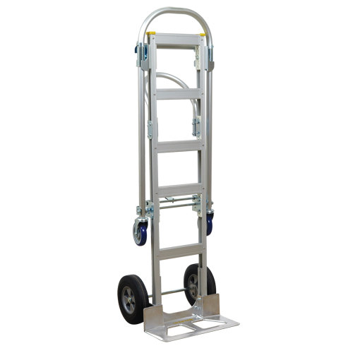 SPTN-SR-T18-SR Spartan Sr. Convertible Hand Truck, Aluminum, 1000 lbs. Capacity Duraquip Inc