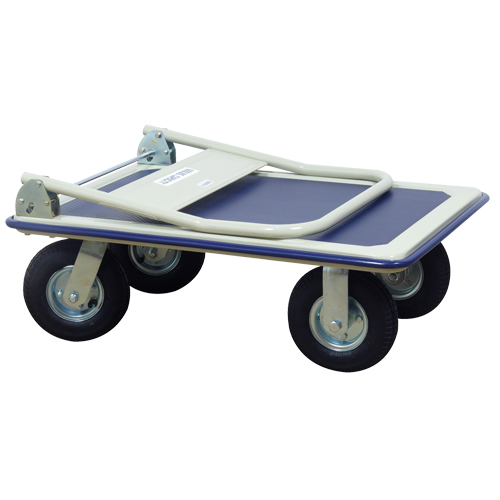 Folding Handle Platform Truck, Steel, 660 lbs., 35" L x 23" W, 43.5" High Duraquip Inc