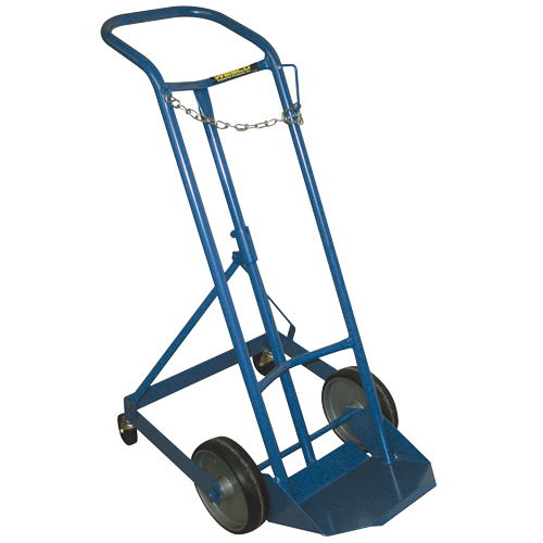 Chariot professionnel CC-1 pour bouteille de gaz, Roues Caoutchouc moul&eacute;, Base de 9" la x 7-1/4" lo, 250 lb Duraquip Inc