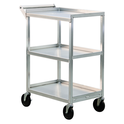 Chariot utilitaire, 3 Tiers, 16-1/2" la x 39" h x 27-3/4" p, Capacit&eacute; 350 lb Duraquip Inc