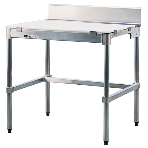 Poly-Top Workbench, 36" W x 30" D x 35-1/2" H, 2000 lbs. Capacity Duraquip Inc