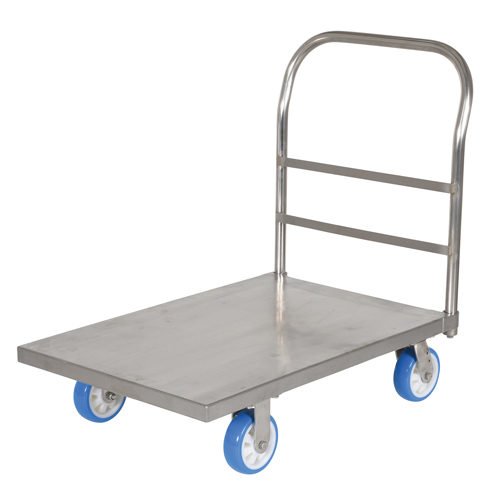 Platform Truck, 36" L x 24" W, 2000 lbs. Capacity, Polyurethane Casters Duraquip Inc